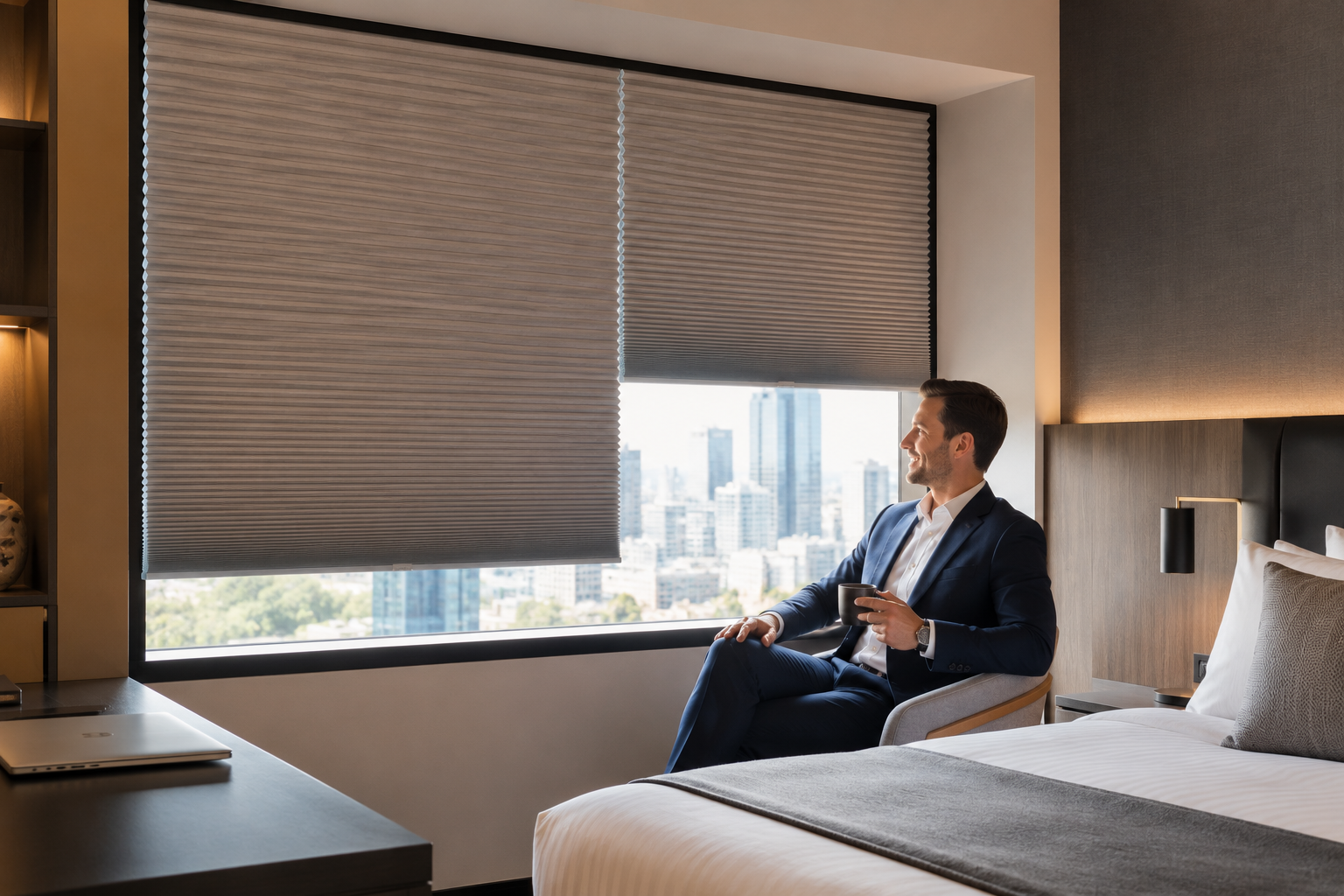 Custom Commercial Blinds For Australian Offices & Hotels | Noise Reducing Honeycomb Blinds | Energy Efficient Blinds | Supply, Design, Blind and Curtain Installation Services